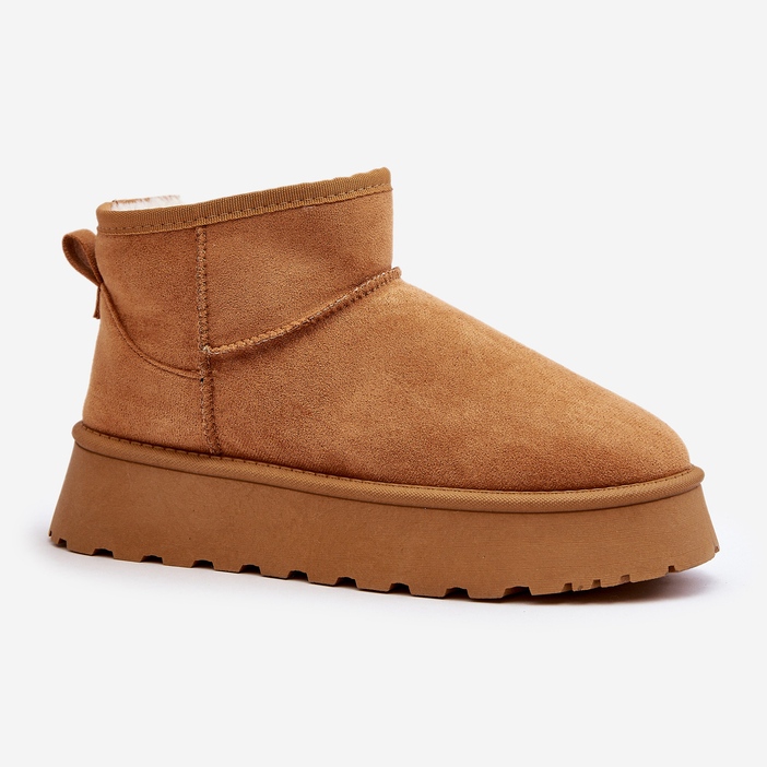 Dame Camel Pirette platform snestøvler brun 2