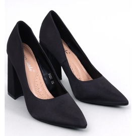 Astia Sorte højhælede pumps i satin 1