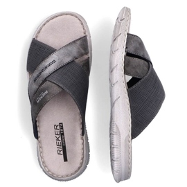 Komfortable Rieker M RKR581 grå flip-flops 2