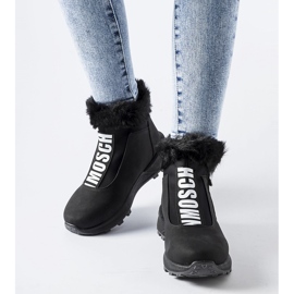 Sorte isolerede high-top Oneglia sneakers 1