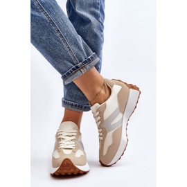 Beige Chloette sportssko til kvinder 1