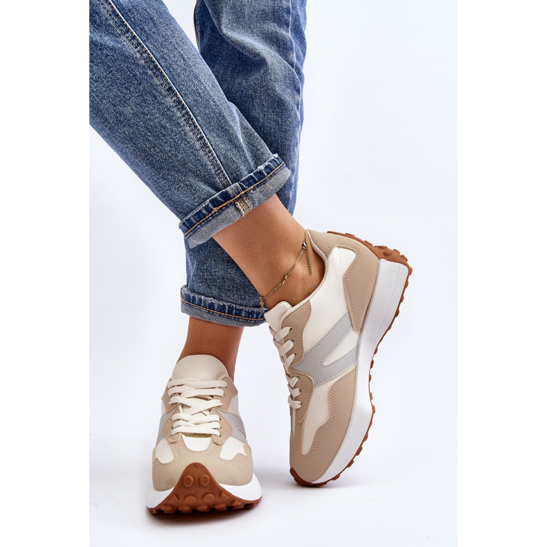 Beige Chloette sportssko til kvinder 1