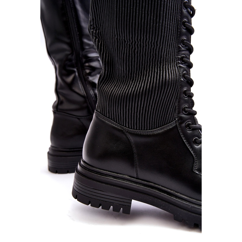 Super Mode Over-the-knee Over-the-knee støvler, sorte Idandrou 4