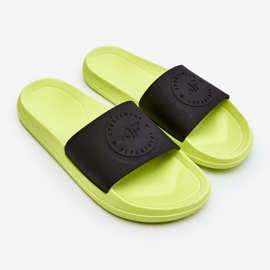 Herre-flip-flops 4F 4FSS23FFLIM075-72S lime og sort 1