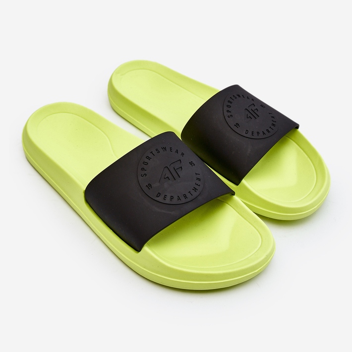 Herre-flip-flops 4F 4FSS23FFLIM075-72S lime og sort 1