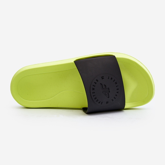 Herre-flip-flops 4F 4FSS23FFLIM075-72S lime og sort 2