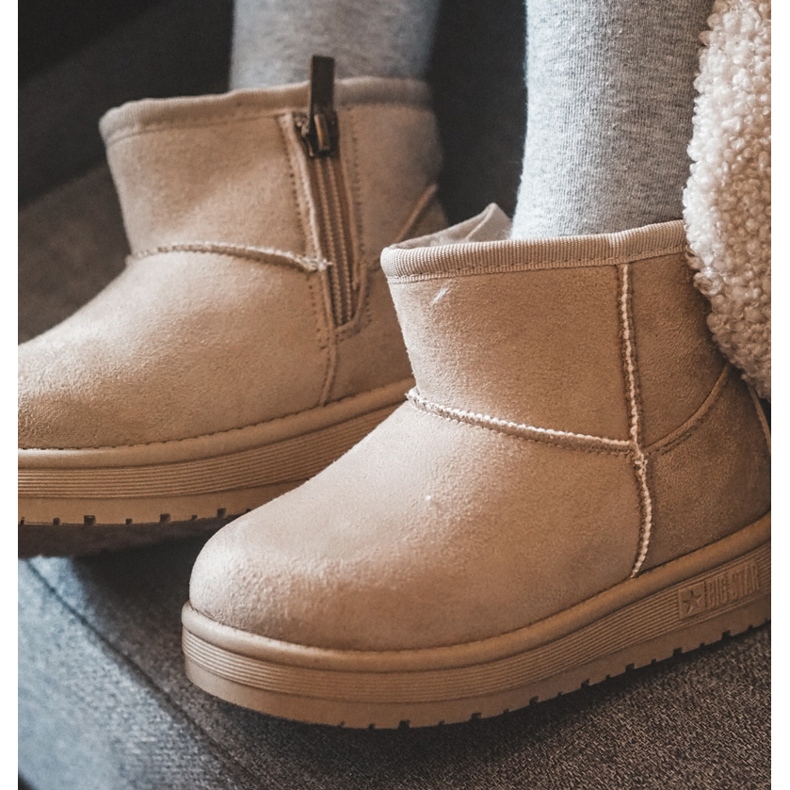 Isolerede Slip-On snestøvler til børn Beige Big Star MM374098 1