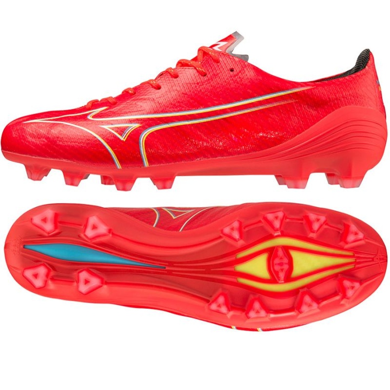 Mizuno Morelia Alpha Elite Md M P1GA236264 sko rød 1