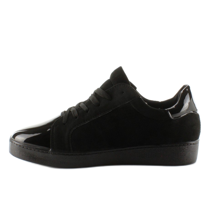 Damesneakers med krystaller T273P Sort 2