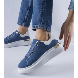 Blå Scuderlando platform sneakers 1