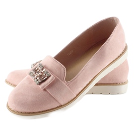 Pastel ruskind loafers T245 Pink lyserød 3