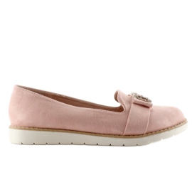 Pastel ruskind loafers T245 Pink lyserød 4