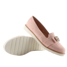 Pastel ruskind loafers T245 Pink lyserød 2