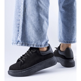 Sorte Cipriano platform sneakers 1