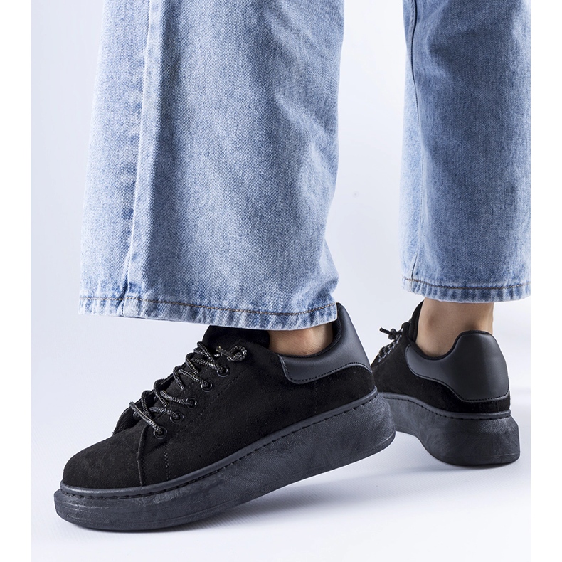 Sorte Cipriano platform sneakers 1
