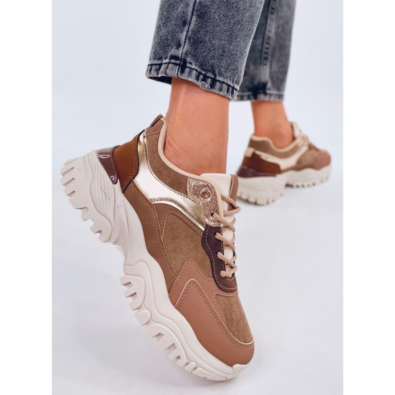Bolms Khaki damesneakers beige 2