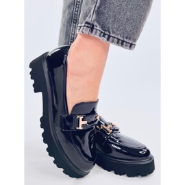 Manff Black lak mokkasiner sort 1