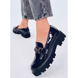 Manff Black lak mokkasiner sort 2