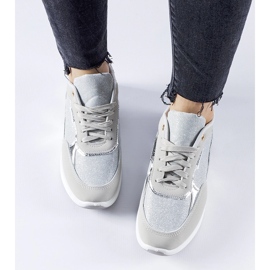 Grå glitter sneakers fra Roganzuolo 1