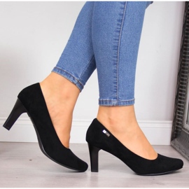 Sergio Leone W SK39T sort ruskind pumps 2