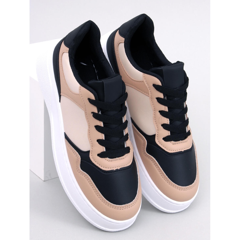 Panda damesneakers Brewer BLACK/KHAKI sort 1