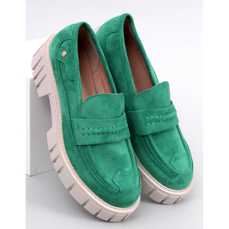 Platform loafers fra Chandra Green grøn 1