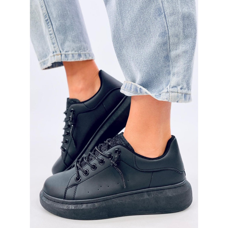 Brans All Black wedge sneakers sort 2