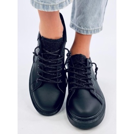 Brans All Black wedge sneakers sort 1