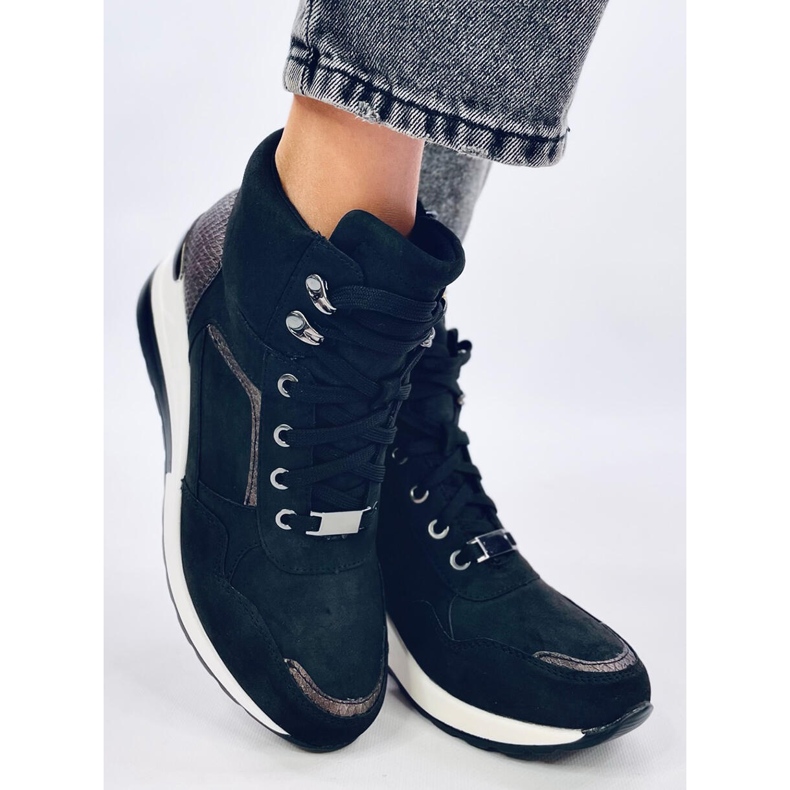 Outer Black wedge sneakers sort 2