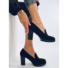 Vannia Black højhælede loafers sort 2