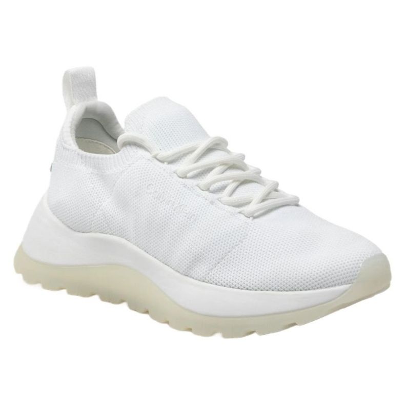 Calvin Klein 2-delt sål snøresko W HW0HW01337 hvid 1