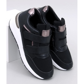 Moulton Black wedge sneakers med velcro sort 5