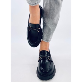 Emina Black platform loafers sort 1