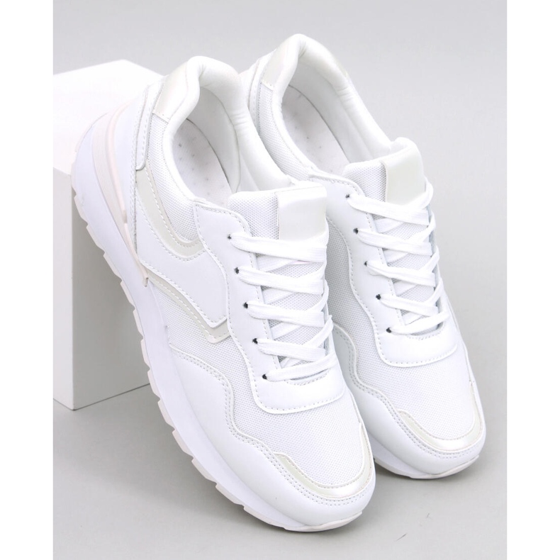 Iriserende Navar White sneakers til kvinder hvid 1