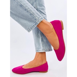 Keys Fuchsia læder indersål balletflader lyserød 1