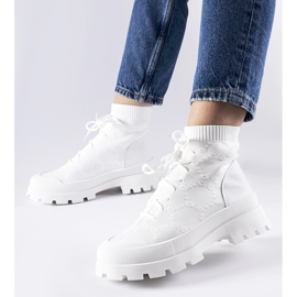 Hvide høje Éric sneakers 1
