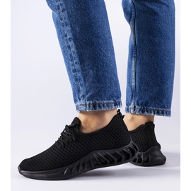 Sorte stof sneakers Derek 1