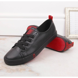 Low-top øko læder sort Big Star GG274007 1