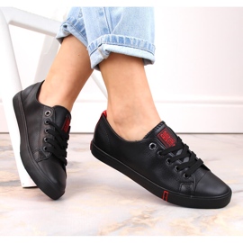 Low-top øko læder sort Big Star GG274007 2