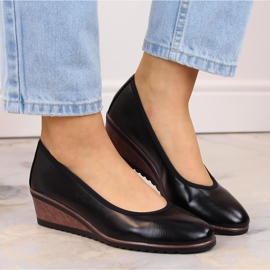 Sorte wedge pumps fra Vinceza 1