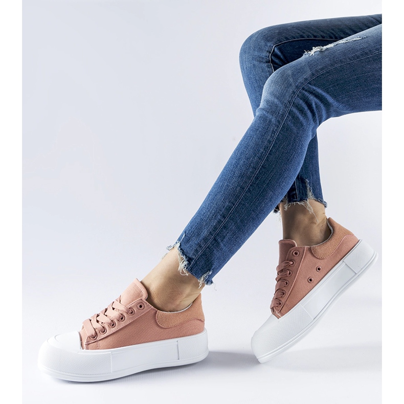 Pink Werninger platform sneakers lyserød 1