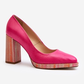 Laura Messi 2746 Pink højhælede pumper lyserød 2