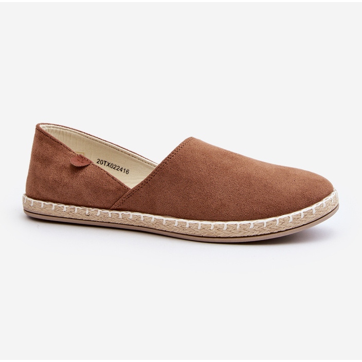 Dame ruskind Espadrilles Brun Vulcano 1