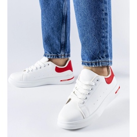 Hvide og røde Leland sneakers 1