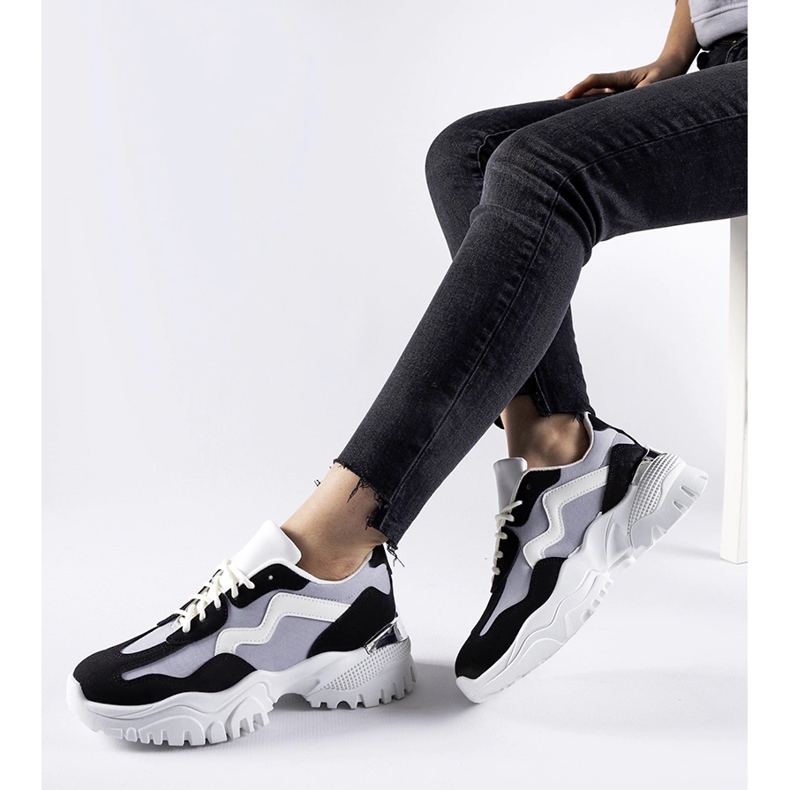 Sorte og grå massive Gironic sneakers 1