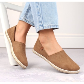 News Ruskind espadriller til kvinder med udskæringer taupe Nyheder 24TX02-2416 beige 1