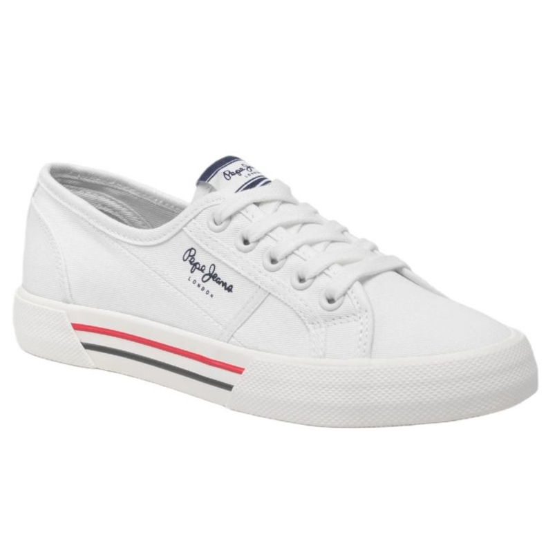 Pepe Jeans Brady Basic W PLS31287 sko hvid 1