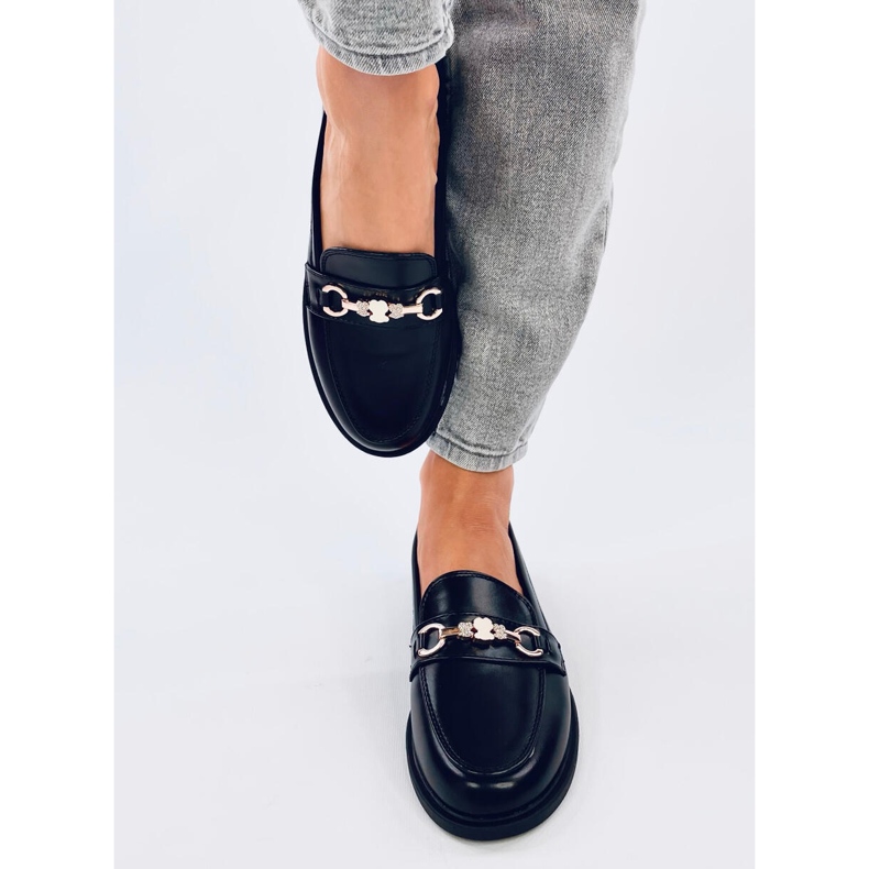 Gracess Black bamse mokkasiner sort 1