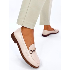 Gracess Beige bamse mokkasiner 2