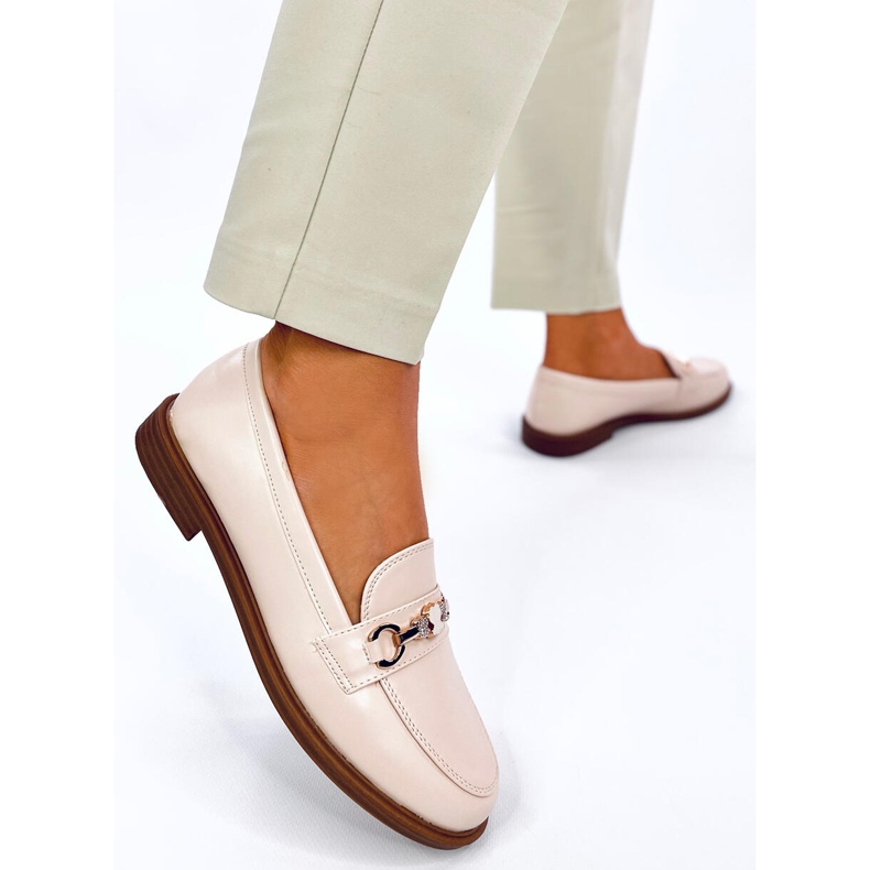 Gracess Beige bamse mokkasiner 2